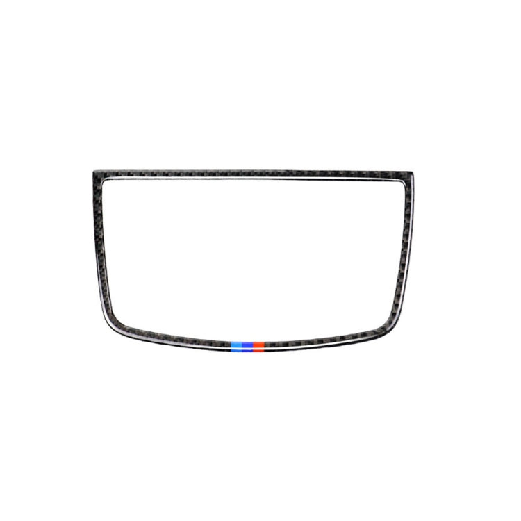 Adesivo decorativo con cornice tricolore per cruscotto in fibra di carbonio per auto per BMW E70 X5 / E71 X6 2008-2013, guida a destra e a sinistra universale, Dashboard Horn(Tricolor)