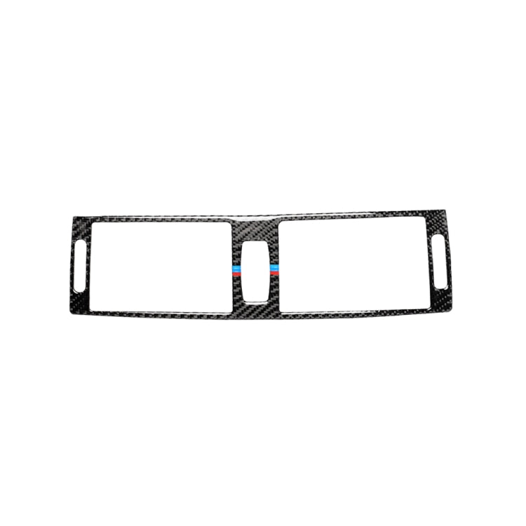 Adesivo decorativo tricolore per uscita aria centrale tricolore in fibra di carbonio per BMW E70 X5 / E71 X6 2008-2013, guida a destra e a sinistra universale, Middle Air Outlet(Tricolor)