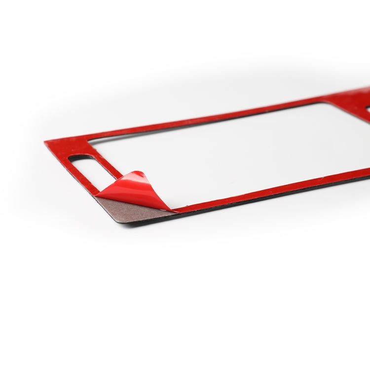 Adesivo decorativo per presa d'aria centrale in tinta unita in fibra di carbonio per auto per BMW E70 X5 / E71 X6 2008-2013, guida a destra e a sinistra universale, Middle Air Outlet