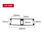 Adesivo decorativo per presa d'aria centrale in tinta unita in fibra di carbonio per auto per BMW E70 X5 / E71 X6 2008-2013, guida a destra e a sinistra universale, Middle Air Outlet