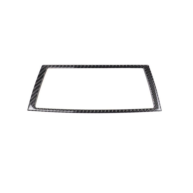 Adesivo decorativo per cornice di navigazione in tinta unita in fibra di carbonio per auto per BMW E70 X5 / E71 X6 2008-2013, guida a destra e a sinistra universale, Navigation Frame