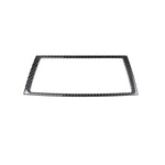 Adesivo decorativo per cornice di navigazione in tinta unita in fibra di carbonio per auto per BMW E70 X5 / E71 X6 2008-2013, guida a destra e a sinistra universale, Navigation Frame