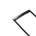 Adesivo decorativo per cornice di navigazione in tinta unita in fibra di carbonio per auto per BMW E70 X5 / E71 X6 2008-2013, guida a destra e a sinistra universale, Navigation Frame