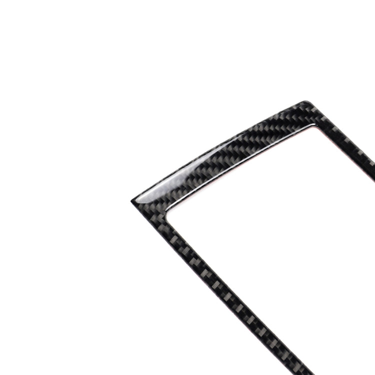 Adesivo decorativo per cornice di navigazione in tinta unita in fibra di carbonio per auto per BMW E70 X5 / E71 X6 2008-2013, guida a destra e a sinistra universale, Navigation Frame