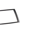 Adesivo decorativo per cornice di navigazione in tinta unita in fibra di carbonio per auto per BMW E70 X5 / E71 X6 2008-2013, guida a destra e a sinistra universale, Navigation Frame