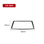 Adesivo decorativo per cornice di navigazione in tinta unita in fibra di carbonio per auto per BMW E70 X5 / E71 X6 2008-2013, guida a destra e a sinistra universale, Navigation Frame