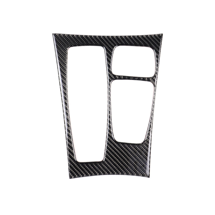 Adesivo decorativo per pannello ingranaggi in tinta unita in fibra di carbonio per BMW X5 2008-2013 / X6 2009-2014, configurazione di basso livello con guida a sinistra, Gear Panel