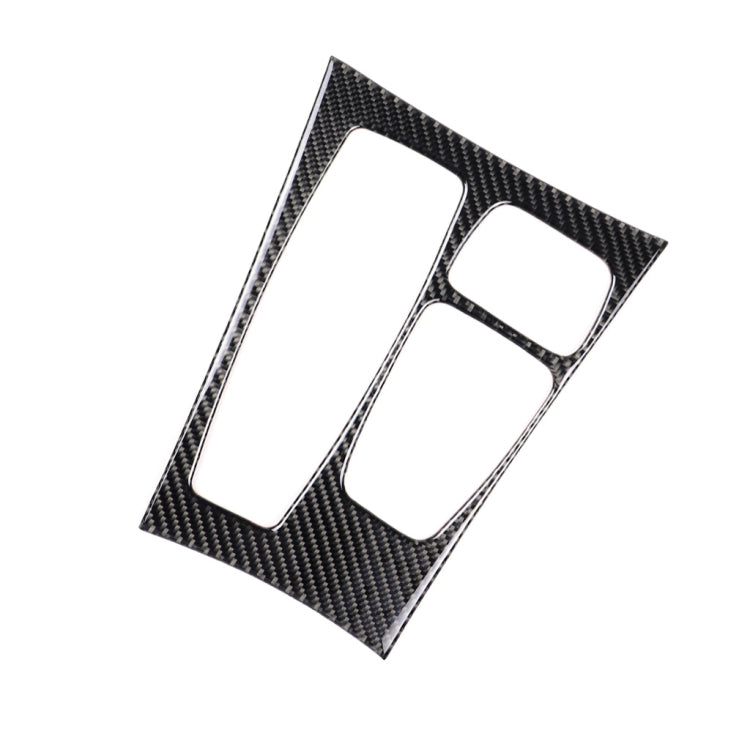 Adesivo decorativo per pannello ingranaggi in tinta unita in fibra di carbonio per BMW X5 2008-2013 / X6 2009-2014, configurazione di basso livello con guida a sinistra, Gear Panel