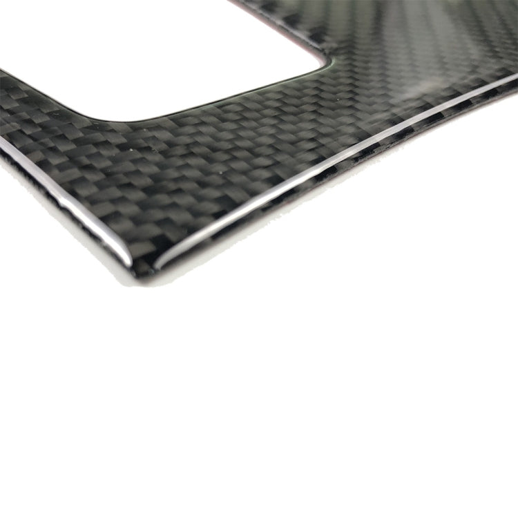 Adesivo decorativo per pannello ingranaggi in tinta unita in fibra di carbonio per BMW X5 2008-2013 / X6 2009-2014, configurazione di basso livello con guida a sinistra, Gear Panel