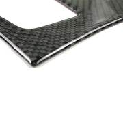 Adesivo decorativo per pannello ingranaggi in tinta unita in fibra di carbonio per BMW X5 2008-2013 / X6 2009-2014, configurazione di basso livello con guida a sinistra, Gear Panel