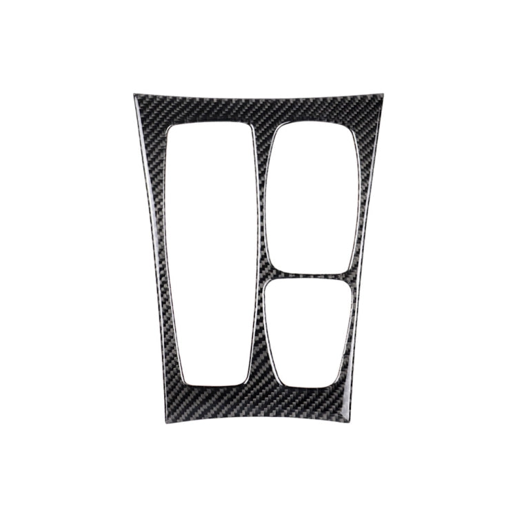 Adesivo decorativo per pannello ingranaggi in tinta unita in fibra di carbonio per auto per BMW X5 2008-2013 / X6 2009-2014, guida a sinistra ad alta configurazione, Gear Panel (High Configuration)
