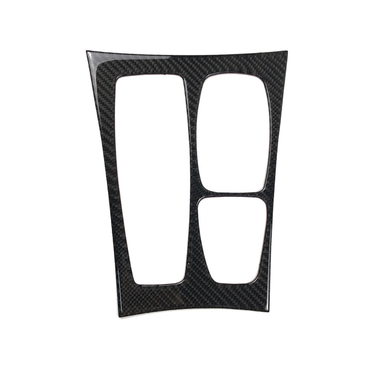 Adesivo decorativo per pannello ingranaggi in tinta unita in fibra di carbonio per auto per BMW X5 2008-2013 / X6 2009-2014, guida a sinistra ad alta configurazione, Gear Panel (High Configuration)