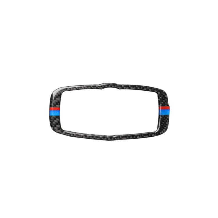 Adesivo decorativo per telaio interruttore fari tricolore in fibra di carbonio per auto per BMW 2008-2013 X5 E70 / X6 E71 / Serie 5 E60 2008-2010, guida a destra e a sinistra universale, Headlight Switch Frame