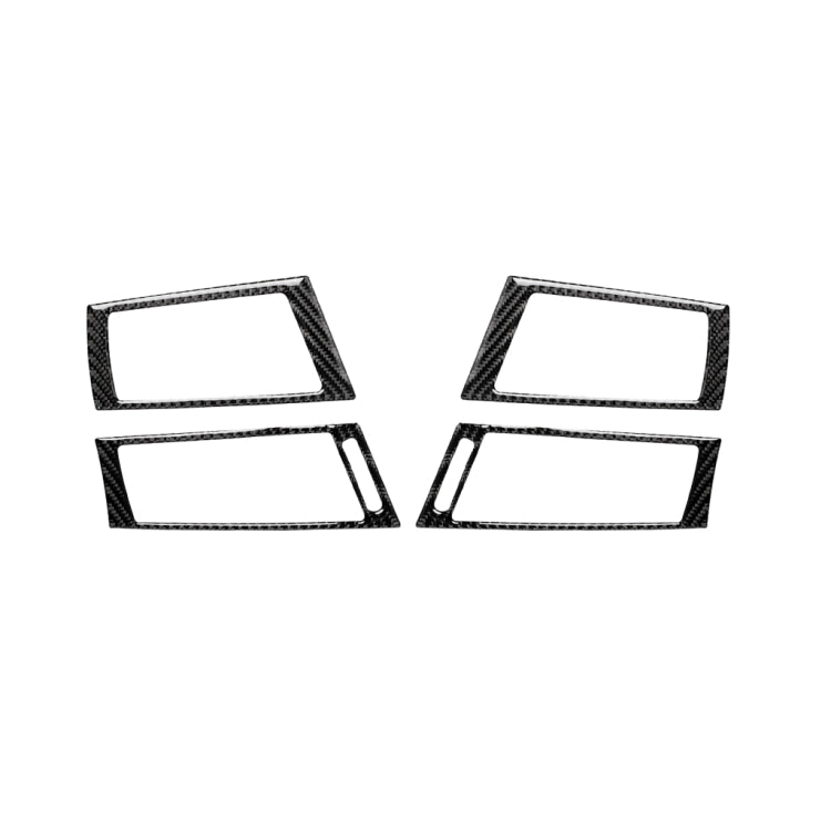 Adesivo decorativo per uscita aria laterale in fibra di carbonio 4 in 1 per BMW 2008-2013 X5 E70 / X6 E71, guida a destra e a sinistra universale, Side Air Outlet