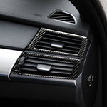 Adesivo decorativo per uscita aria laterale in fibra di carbonio 4 in 1 per BMW 2008-2013 X5 E70 / X6 E71, guida a destra e a sinistra universale, Side Air Outlet