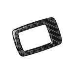 Adesivo decorativo per pannello interruttori per alzacristalli in tinta unita in fibra di carbonio 4 in 1 per BMW 2008-2013 X5 E70 / 2009-2014 X6 E71, configurazione alta con guida a sinistra, Window Lift Switch Panel