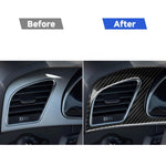 Adesivo decorativo per telaio cruscotto in fibra di carbonio per auto per Audi A5, guida a sinistra, For Audi A5