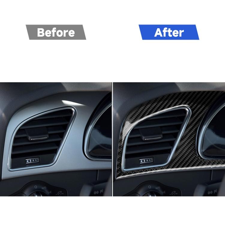 Adesivo decorativo per telaio cruscotto in fibra di carbonio per auto per Audi A5, guida a sinistra, For Audi A5