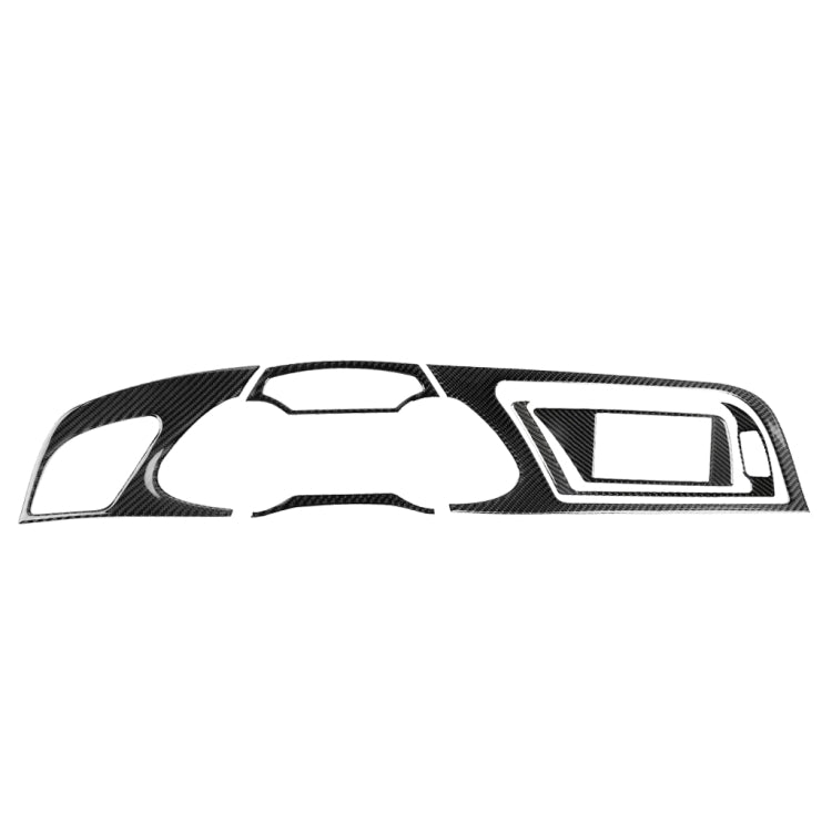 Adesivo decorativo per telaio cruscotto in fibra di carbonio per Audi A4 2009-2010 / A4L 2009-2012, guida a sinistra, For Audi A4 2009-2010
