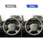 Adesivo decorativo per telaio cruscotto in fibra di carbonio per Audi A4 2009-2010 / A4L 2009-2012, guida a sinistra, For Audi A4 2009-2010