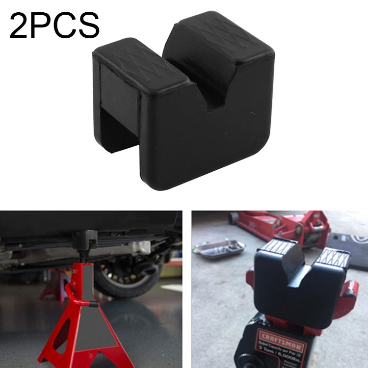 2 pezzi adattatore per jack per auto, jack in gomma, telaio scanalato, Jack Pad Adapter Rubber