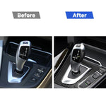 Adesivo decorativo per pannello posizione cambio in fibra di carbonio per BMW 2013-2017 Serie 3 F30 / Serie 3GT F34, Guida a destra, Gear Position Panel