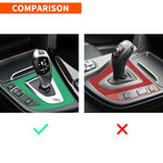 Adesivo decorativo per pannello posizione cambio in fibra di carbonio per BMW 2013-2017 Serie 3 F30 / Serie 3GT F34, Guida a destra, Gear Position Panel