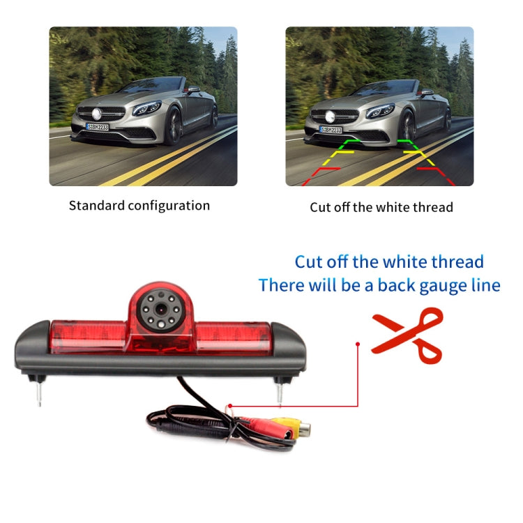 PZ460 Telecamera per luce freno HD impermeabile ad alta posizione per auto per Fiat / Citroen / Peugeot, PZ460