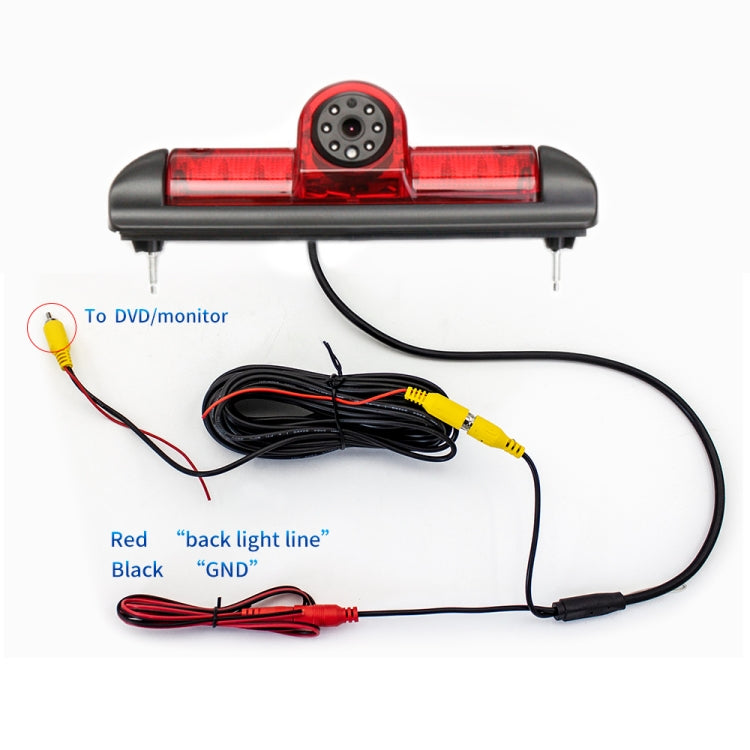 PZ460 Telecamera per luce freno HD impermeabile ad alta posizione per auto per Fiat / Citroen / Peugeot, PZ460