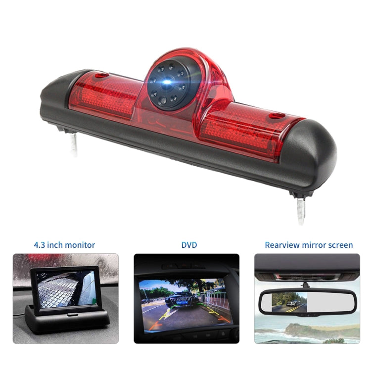 PZ460 Telecamera per luce freno HD impermeabile ad alta posizione per auto per Fiat / Citroen / Peugeot, PZ460