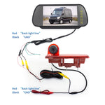 PZ463 Telecamera per auto impermeabile con visione da 170 gradi + monitor retrovisore da 7 pollici per Renault / Opel, PZ463 + 7 inch Rearview Monitor