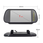 PZ463 Telecamera per auto impermeabile con visione da 170 gradi + monitor retrovisore da 7 pollici per Renault / Opel, PZ463 + 7 inch Rearview Monitor