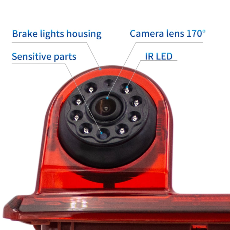 PZ463 Telecamera per auto impermeabile con visione da 170 gradi + monitor retrovisore da 7 pollici per Renault / Opel, PZ463 + 7 inch Rearview Monitor