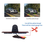 PZ461 Telecamera per luce freno posteriore impermeabile per auto in posizione alta + monitor retrovisore da 7 pollici per Mercedes Benz / Volkswagen, PZ461 + 7 inch Rearview Monitor