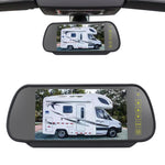 PZ461 Telecamera per luce freno posteriore impermeabile per auto in posizione alta + monitor retrovisore da 7 pollici per Mercedes Benz / Volkswagen, PZ461 + 7 inch Rearview Monitor