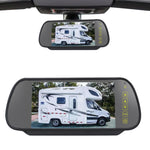 PZ460 Telecamera per luce freno HD impermeabile ad alta posizione per auto + monitor retrovisore da 7 pollici per Fiat / Citroen / Peugeot, PZ460  + 7 inch Rearview Monitor