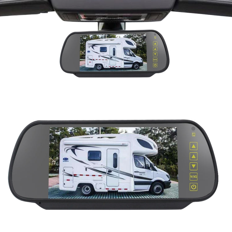 PZ460 Telecamera per luce freno HD impermeabile ad alta posizione per auto + monitor retrovisore da 7 pollici per Fiat / Citroen / Peugeot, PZ460  + 7 inch Rearview Monitor