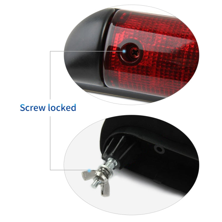 PZ460 Telecamera per luce freno HD impermeabile ad alta posizione per auto + monitor retrovisore da 7 pollici per Fiat / Citroen / Peugeot, PZ460  + 7 inch Rearview Monitor