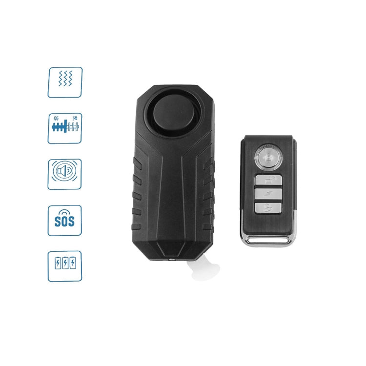 Allarme bici di sicurezza impermeabile per bicicletta con vibrazione antifurto wireless con telecomando, MB-AH024