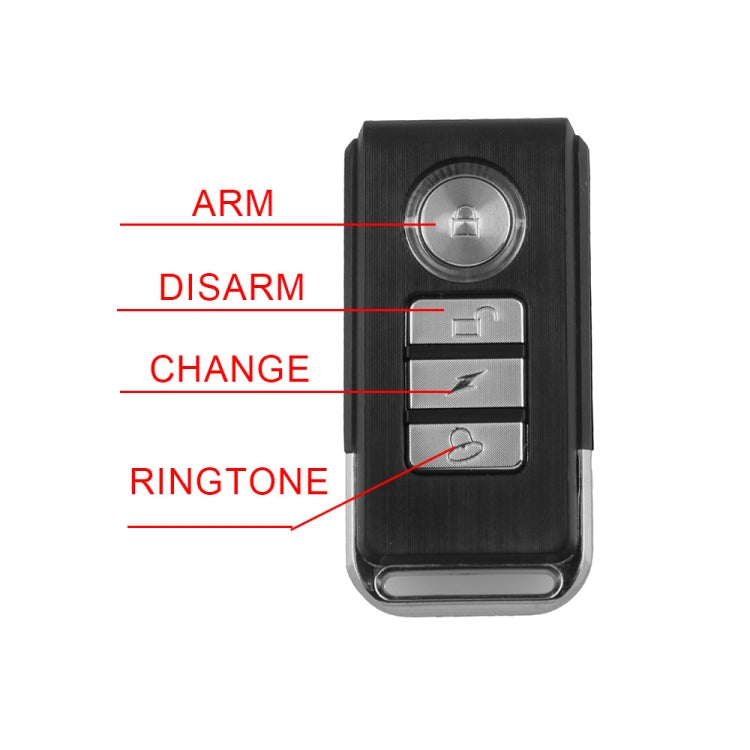 Allarme bici di sicurezza impermeabile per bicicletta con vibrazione antifurto wireless con telecomando, MB-AH024