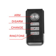 Allarme bici di sicurezza impermeabile per bicicletta con vibrazione antifurto wireless con telecomando, MB-AH024