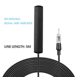 ANT-309 Antenna stereo elettronica per auto, amplificatore radio FM, antenna nascosta, amplificatore di segnale, lunghezza: 5 m, Antenna Length: 5m
