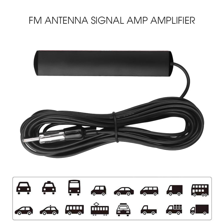 ANT-309 Antenna stereo elettronica per auto, amplificatore radio FM, antenna nascosta, amplificatore di segnale, lunghezza: 5 m, Antenna Length: 5m