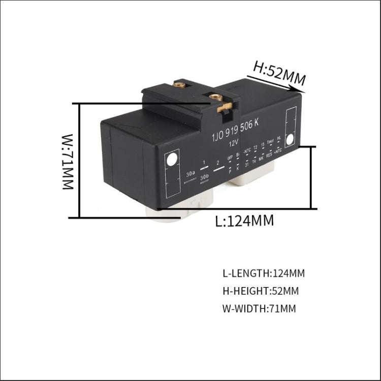 Relè per auto Controller aria condizionata 1J0919506K per Volkswagen Bora / Golf 4, A2108