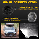 Fari a LED per auto a forma rotonda H4 / H13 da 7 pollici DC 9V-30V 3000LM 3000K-6000K 25W per Jeep Wrangler, con Angel Eye, For Jeep Wrangler, For Jeep Wrangler (Blue Light)