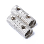2 pezzi connettore di testa terminale accoppiatore filo 4GA AWG vite di fermo per cilindro di giunzione, 4GA AWG