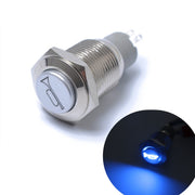 Interruttore di ripristino momentaneo Pulsante 16mm 12V per altoparlante clacson per auto e moto, Horn Speaker