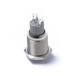 Interruttore di ripristino momentaneo Pulsante 16mm 12V per altoparlante clacson per auto e moto, Horn Speaker