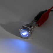 Interruttore di ripristino momentaneo Pulsante 16mm 12V per altoparlante clacson per auto e moto, Horn Speaker