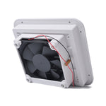 Presa d'aria bianca da 12 V con ventola Ventilazione laterale dell'aria per camper, roulotte, burrasca, A0672-02